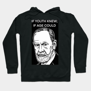 SIGMUND FREUD quote .3 - ink portrait Hoodie